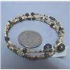 Image 1 : Extremely Rare Fossilized Bead Bangle Bracelet, Smallest Ivory Beads in Existence (1)