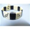 Image 4 : Scrimshawed Ivory and Baleen bracelet with Arctic Animals by Davis Mendaluk of Diomede, AK  c.1960