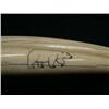Image 6 : White Ivory Female Walrus Head mount Scrimshawed with Alaskan Animals, 23" Tusks, Min. Bid $600 (43)