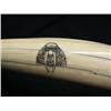 Image 9 : White Ivory Female Walrus Head mount Scrimshawed with Alaskan Animals, 23" Tusks, Min. Bid $600 (43)