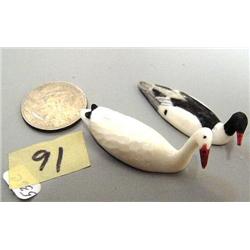 Common Merganser and Snow Goose by Charlie Kokuluk 536C