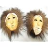 Image 1 : Anaktuvic Pass Masks:  Husband and Wife with Black Musk ox Fur (74)