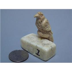 2" Fossilized Ivory Eagle (1)