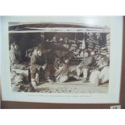 Family of King Island Eskimos Living Under a Skin Boat, Photograph by Nowell 1904  H146