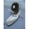 Image 1 : Whalebone and Ivory Sealskin Kayaker 13 1/2" by Maria Anariak of Togiak AK  104F