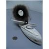 Image 2 : Whalebone and Ivory Sealskin Kayaker 13 1/2" by Maria Anariak of Togiak AK  104F