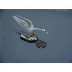 4 1/2" Snow Goose Going in for a Landing by R. Silook 510C