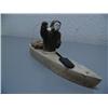 Image 1 : 12 1/2" Whalebone Kayaker with Soapstone Face by Anders 168F
