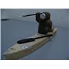Image 2 : 12 1/2" Whalebone Kayaker with Soapstone Face by Anders 168F