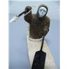 Image 3 : 12 1/2" Whalebone Kayaker with Soapstone Face by Anders 168F