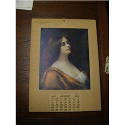 1907 Fairbanks Banking Company Calendar, made by Brown and Bigelow, Picture by A. Asti, Extremely Ra