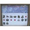 Image 1 : Collection of Iditarod Pins, Misc. from 1984-1989  Frame Size  13 1/2" x 16 1/2" (54)