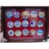 Image 1 : Collection of Iditarod Buttons 1981-1995 Frame Size 12" x 15" (54)