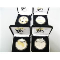 1999, 2000, 2001, 2002, Alaska Mint 1 oz. Silver Medallions (71)