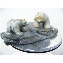 12" Soapstone Bears  (43)