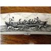Image 2 : 10 1/2" Soapstone Elephant Ivory Whale Hunting Scene, Men in Boat, whales and Whale Ship  (33)