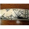 Image 2 : Elephant Ivory Scrimshawed Whaling Ship, 2 Whales 7 1/2"  (33)