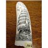 Image 1 : 6 1/2" Scrimshawed Sailing Vessel on a Elephant Tusk Tip  (33)