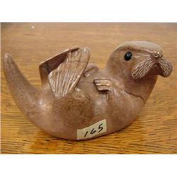 6" Soapstone Otter by E.S.  (33)