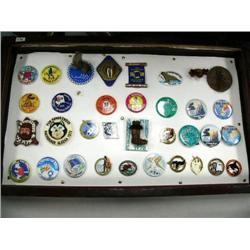 Collection of Fur Rondy Pins including the Rare 1960 Pin  (54)