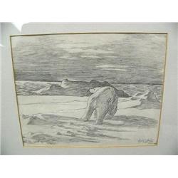 Original Pen and Ink  7 1/2" x 9 1/2" image size by Pat Minatook (37)