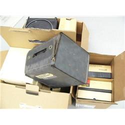 Alaskana Boxes of Projector and Carousel and Sides of Alaska Taken in 1950's:  Anchorage, Nome, Fair