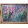 Image 1 : Print by Charlene Jeffreys  24" x 30" Frame Size 49/950  Two Bears and Fireweed (36)