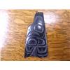 Image 2 : Carved Argillite Pendant - signed Pat Dixon Skidegate, BC from Queen Charlotte Islands - Canada 2 1/