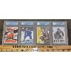 Image 1 : LOT OF 4 - GRADED NHL HOCKEY CARDS - INCL SERGEI BOBROVSKY, JALEN CHATFIELD, JEFF CARTER