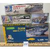 Image 3 : LOT OF 3 - ITALERI MODEL KITS - DUKW BRITISH ROYAL ARMY, COMMANDO HUM-V, DUKW AMPHIBIOUS TRUCK