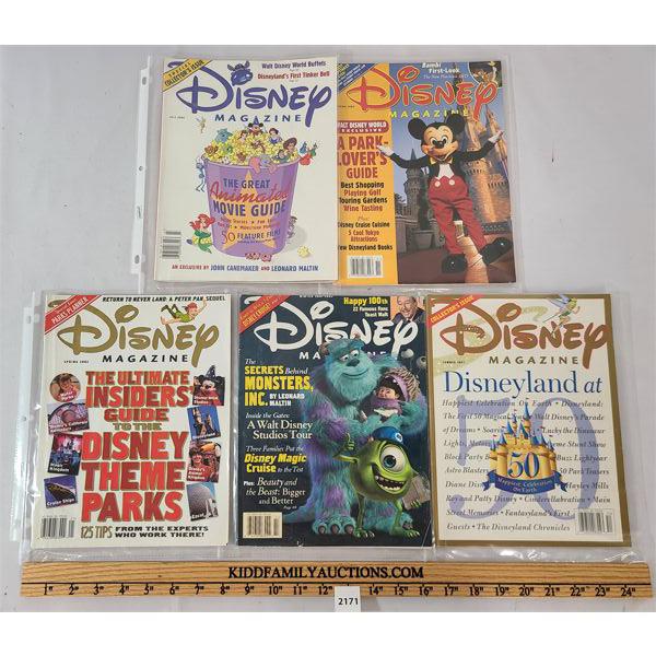 LOT OF 5 - DISNEY MAGAZINES