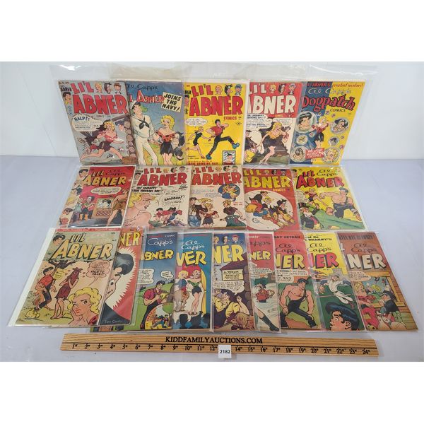 LOT OF 19 - TOBY PRESS - LI'L ABNER COMICS - 10 CENTS