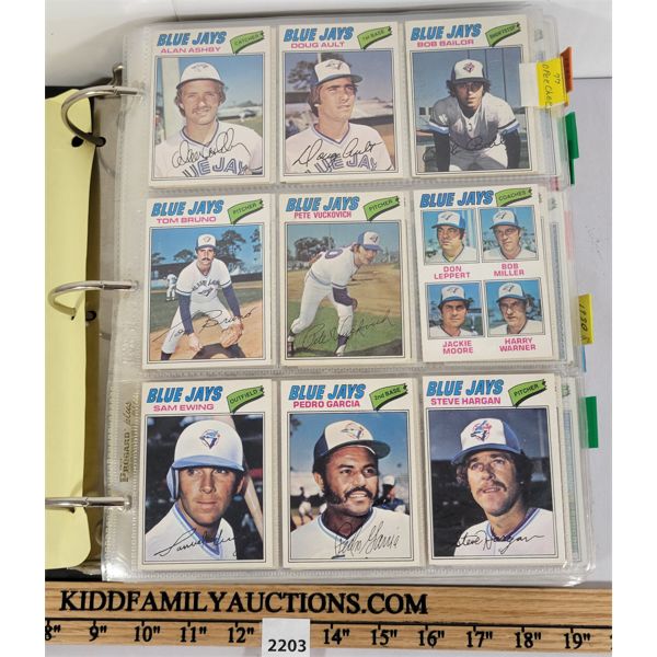 1977-1985 TOPPS TORONTO BLUE JAYS BASEBALL CARDS