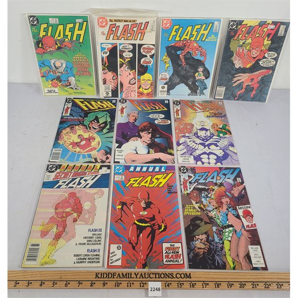 LOT OF 10 - THE FLASH DC COMICS