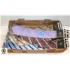 Image 1 : FLAT OF 6 BRAND NEW TIES VARIOUS COLOURS/DESIGNS