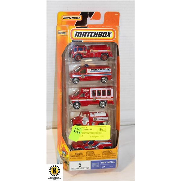 NEW MATCHBOX COLLECTORS 5 CAR RESCUE