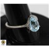 #76-SKY BLUE TOPAZ RING SIZE 9