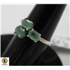 Image 1 : #45-UNHEATED GREEN EMERLAD RING SIZE 5.5