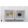 Image 1 : #101-UNHEATED GARNET 5.10CT& YELLOW SAPPHIRE 4.05C