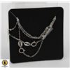 #21-STERLING SILVER NECKLACE 18"/2 PCS