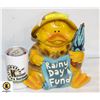 Image 1 : LARGE "RAINY DAY FUND" DUCK PIGGY BANK