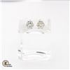 Image 1 : #316-ONE PAIR MOISSANITE VVS EARRINGS WEIGHING
