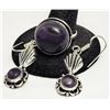 Image 1 : 23)  SET OF ANMETHYST JEWELLERY, INCLUDES SIZE 8.5