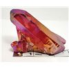 Image 1 : 2)  ORANGE/RED TITANIUM QUARTZ MINERAL