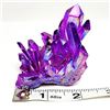 Image 1 : 1)  PURPLE TITANIUM QUARTZ MINERAL CLUSTER,