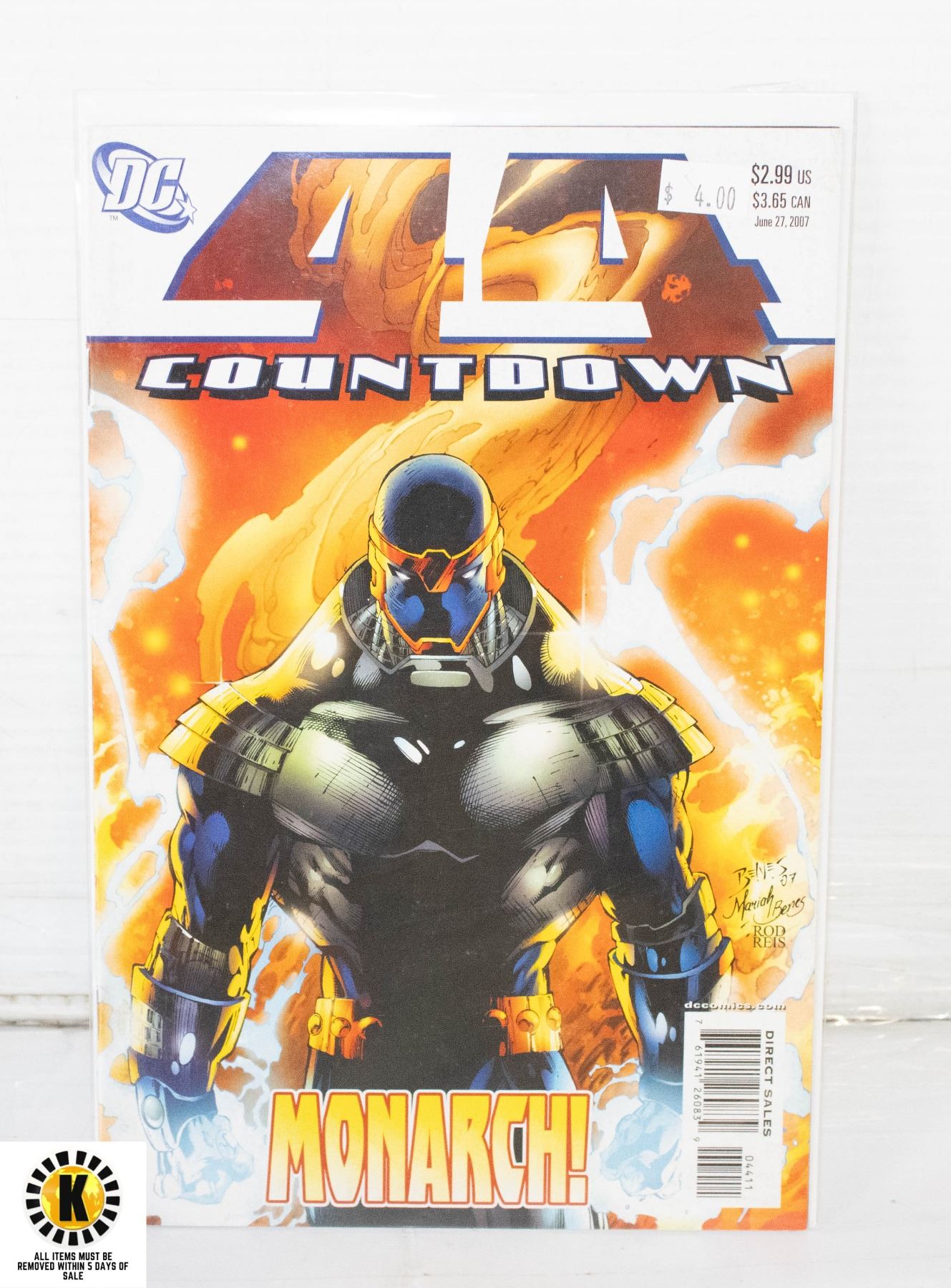 Countdown Comis DC COMICS 44 COUNTDOWN MONARCH