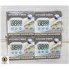 Image 1 : 4 PACK BLACK DIGITAL KITCHEN TIMER BIG LCD SCREEN