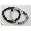 Image 1 : # 280- NATURAL MULTI-FLOURITE & RED TIGER EYE