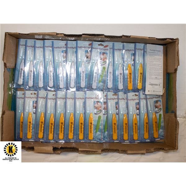 28 EARWAX REMOVERS, EACH W/ 3 AG3 BATTERIES