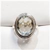 Image 1 : S340-102 SILVER GREEN AMETHYST(8.15CT) RING